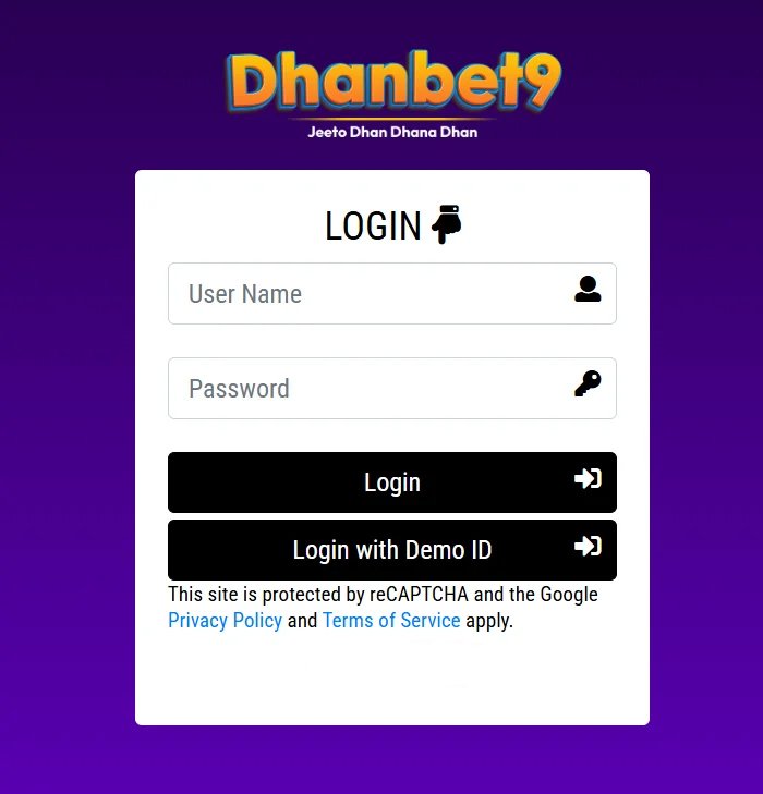 Dhanbet9 Registration